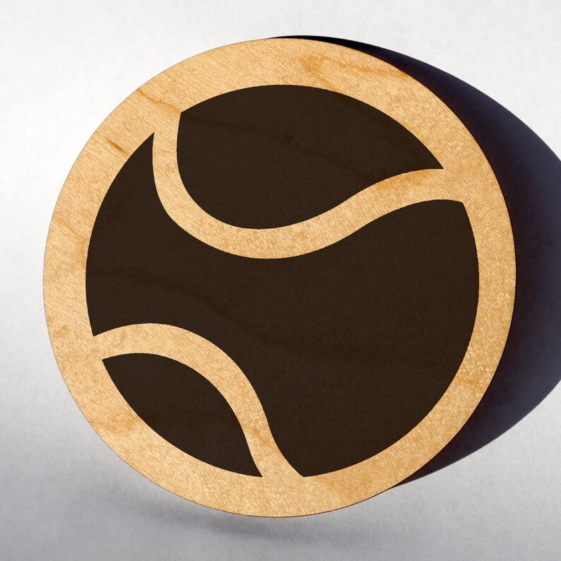 Ships Fast Tennis Stone Coasters Glass Wood
