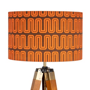 Greater Manchester Bus Lampshade  GMPTE Drum 30cm 40cm 45cm Retro Vintage , Manchester, Orange Brown, Transport Ceiling Lamp Shade Pendant