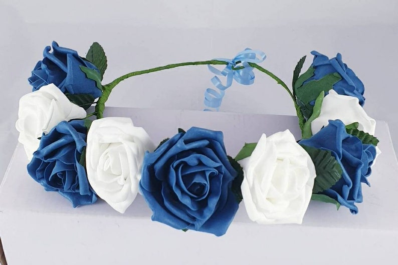 Red rose flower crown rose flower crown red flower crown Etsy