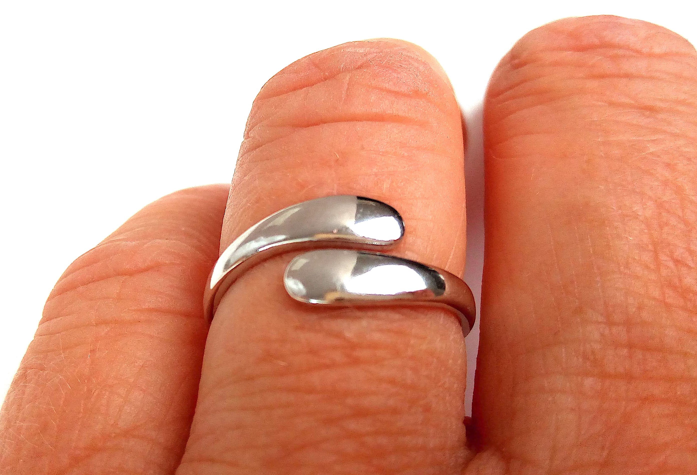 Silver adjustable ring 925 Etsy