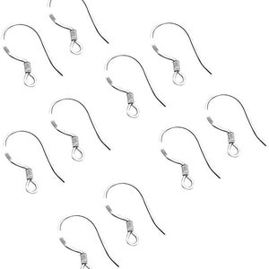 10 925 silver hooks creating DIY earrings