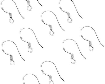 10 crochets argent 925 création de boucles d'oreilles DIY