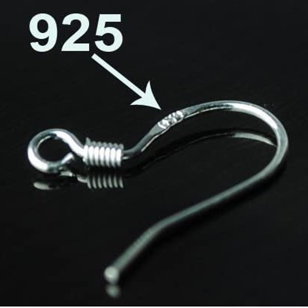 20 925 silver hooks creating DIY earrings