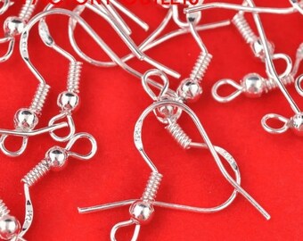 20 925 silver hooks with balls