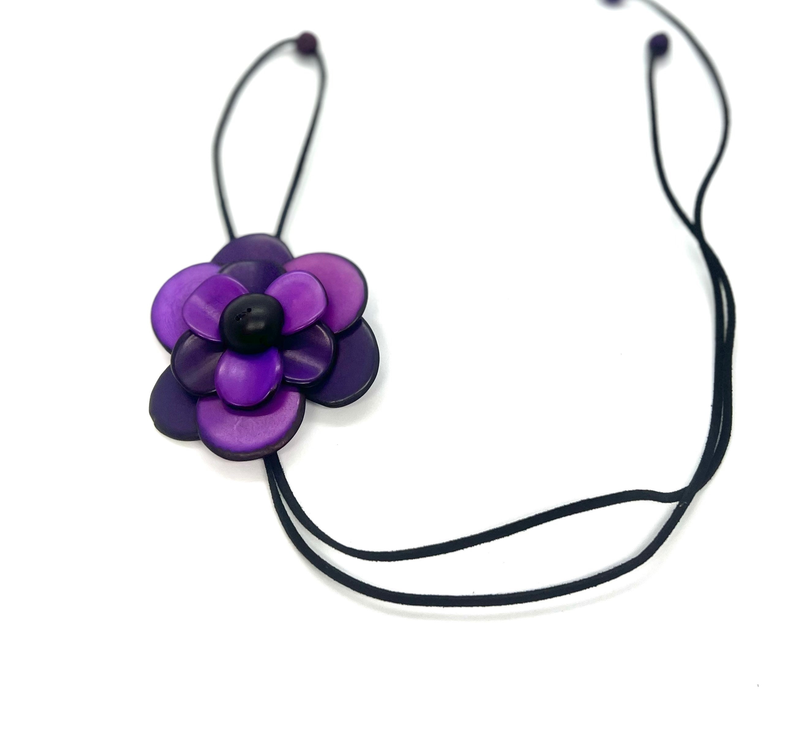 Necklace Handmade Flower Necklace Bolo Tie Handmade Eco 