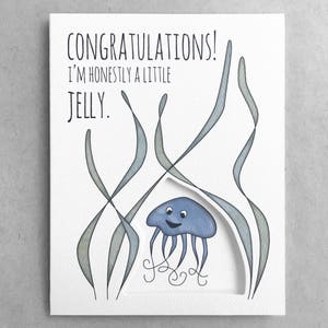 Grappige felicitatiekaart | nieuwe jobkaart afstudeerkaart Ik ben jaloers succeskaart voor vriendkaart voor collega