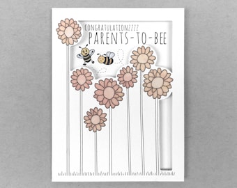 Expecting parents card | congratulations baby card pregnancy card baby shower card new baby card new parents card new baby girl New baby boy