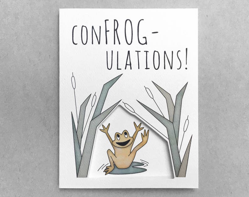 Funny new job card Graduation card wedding card Expecting parents card Pun card Best friend card Congratulations card