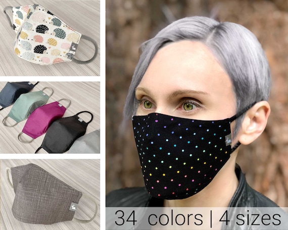 Gesichtsmaske Behelfsmaske Nase-Mundbedeckung Sommermaske Baumwolle waschbar 3D 