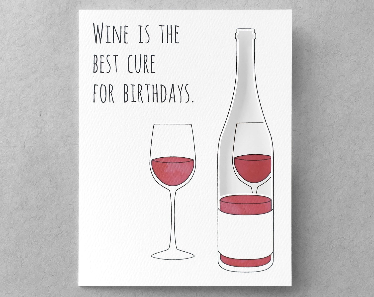 Funny birthday card wine birthday card sister birthday card Etsy