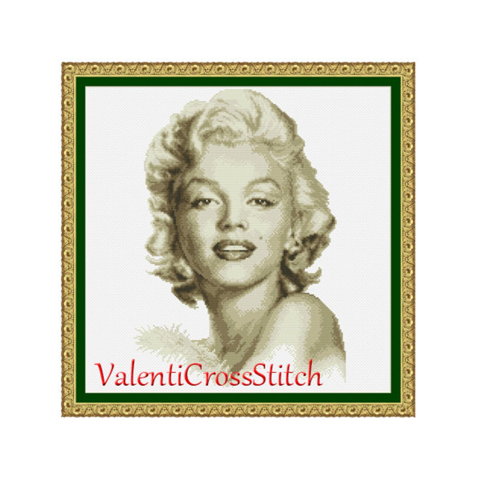 Marilyn Monroe Cross Stitch Pattern Patterns Cross Stitch | Etsy