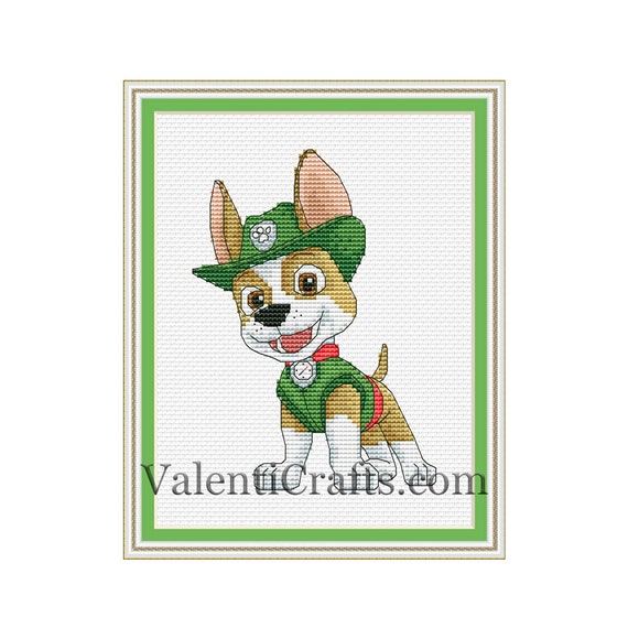 Baby Cross Stitch Pattern Tracker Cartoon PDF New Puppy Etsy