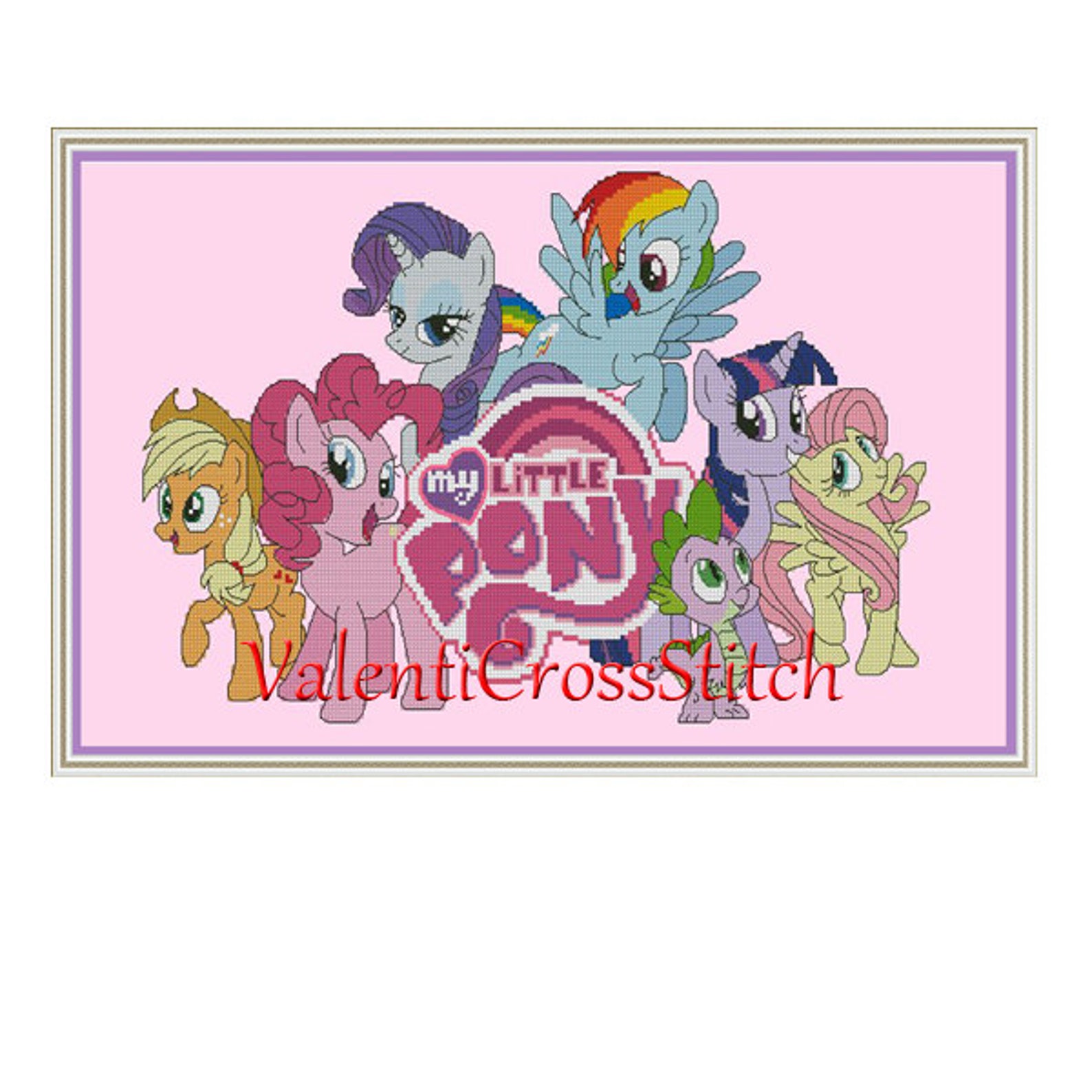 My Little Pony Cross Stitch Pattern Cartoon Counted cross | Etsy