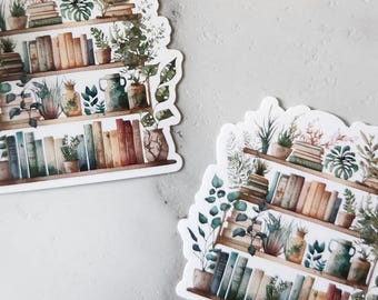 Bookshelf Vinyl Sticker