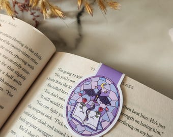 Dragon Fantasy Stained glass Magnetic Bookmark