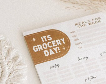 Grocery/Meal Planner Notepad
