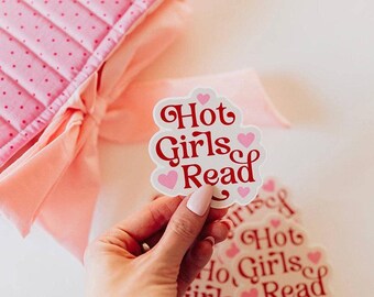Hot Girls Read Vinyl Sticker
