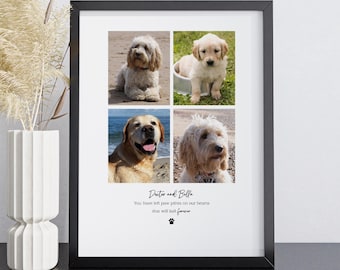 Dog Remembrance Gift | Personalised Pet Memorial Print or Frame | Photo Tribute | Pet Loss Gift | Digital, Print or Framed A4 | Rainbow