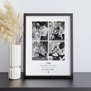Personalised Photo Frame for Daddy, Personalised Daddy Picture Print, Dad Gift for husband, Father Birthday Photo Gift, Dad Photo Frame Gift
