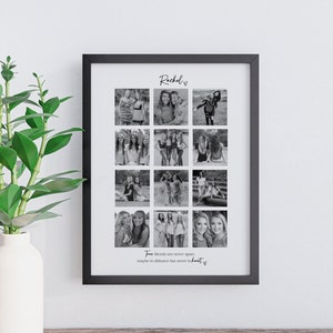 Gift for Best Friend, Personalised Best Friend Picture Print,Valentines Gifts for Her,Birthday Photo Gift,Custom Gift with Photo Best Friend