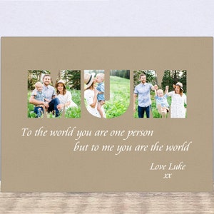 Photo Canvas, Gift for Mum, Mum Photo Gift, Custom Photo on Canvas, Photo Collage Gifts, Gifts for Mummy, Mothers Day Gift, Canvas Wall Art