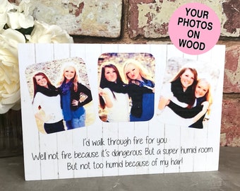 Personalized Friend Gift, Funny Gift for Friend, Friend Photo Gift, Personalised Gift, Personalized Photo Frame, Friend Photo Frame, Present