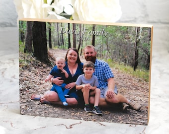 Custom Photo Gift, Photograph Display, Photo Gift, Personalised Family Block, Baby Photo Gift, Gifts for Her, Gifts for Him, Picture