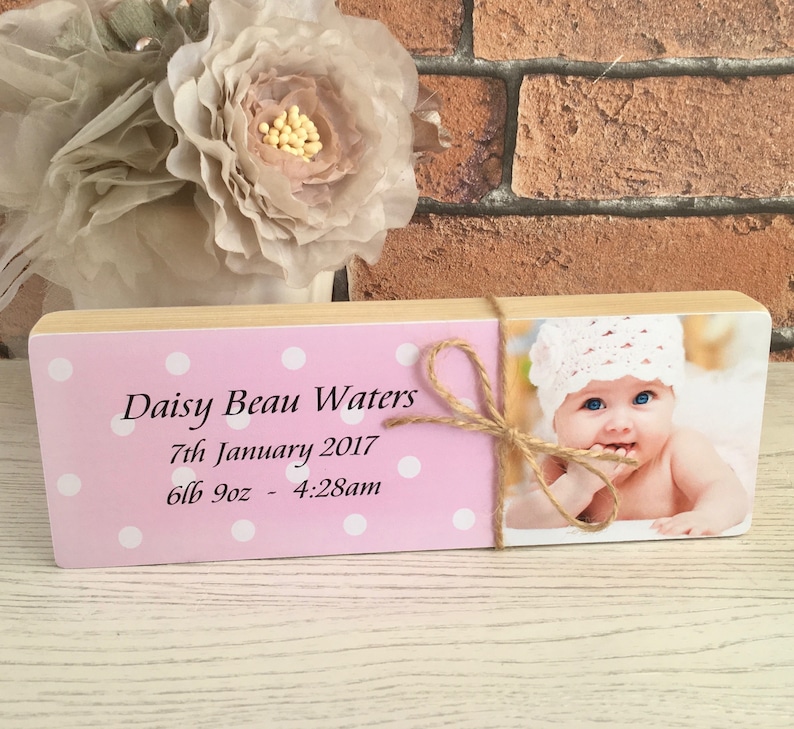New Baby Gift Baby Gift Birth Announcement Personalised Etsy