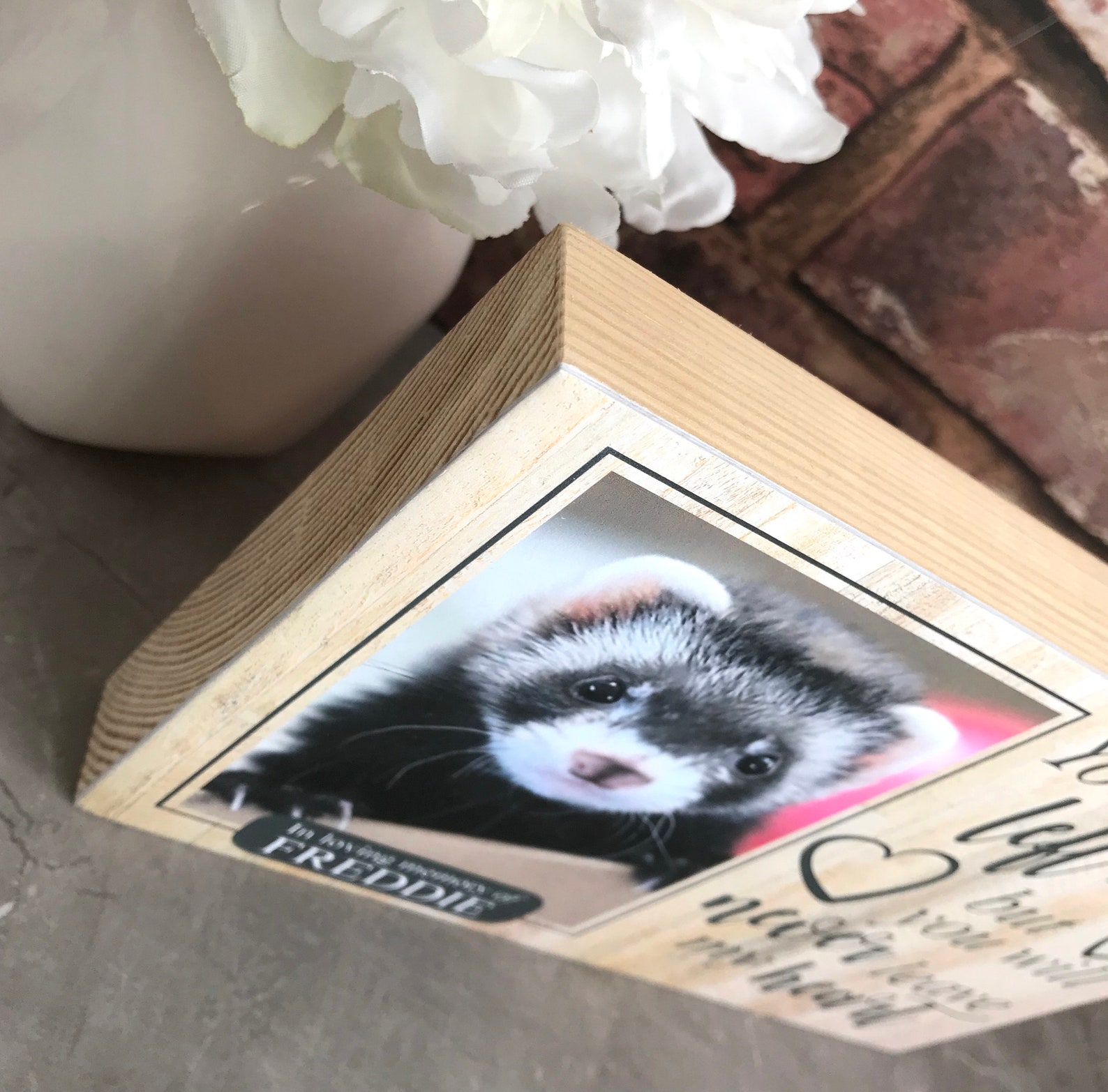 Ferret Memorial Gift Ferret Memorial Pet Memorial Frame Pet Etsy UK