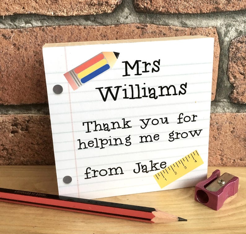 Teacher Gift Thank You Gift Thank You Teacher Leaving Gift Etsy