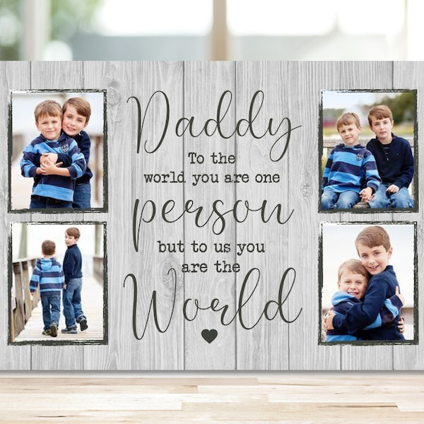 Regalo de papá, Regalo de papá nuevo, Regalo de foto de papá, Regalo para papá para el Día del Padre, Primer regalo del Día del Padre, Regalo de foto personalizado, Marco de papá, Foto de papá