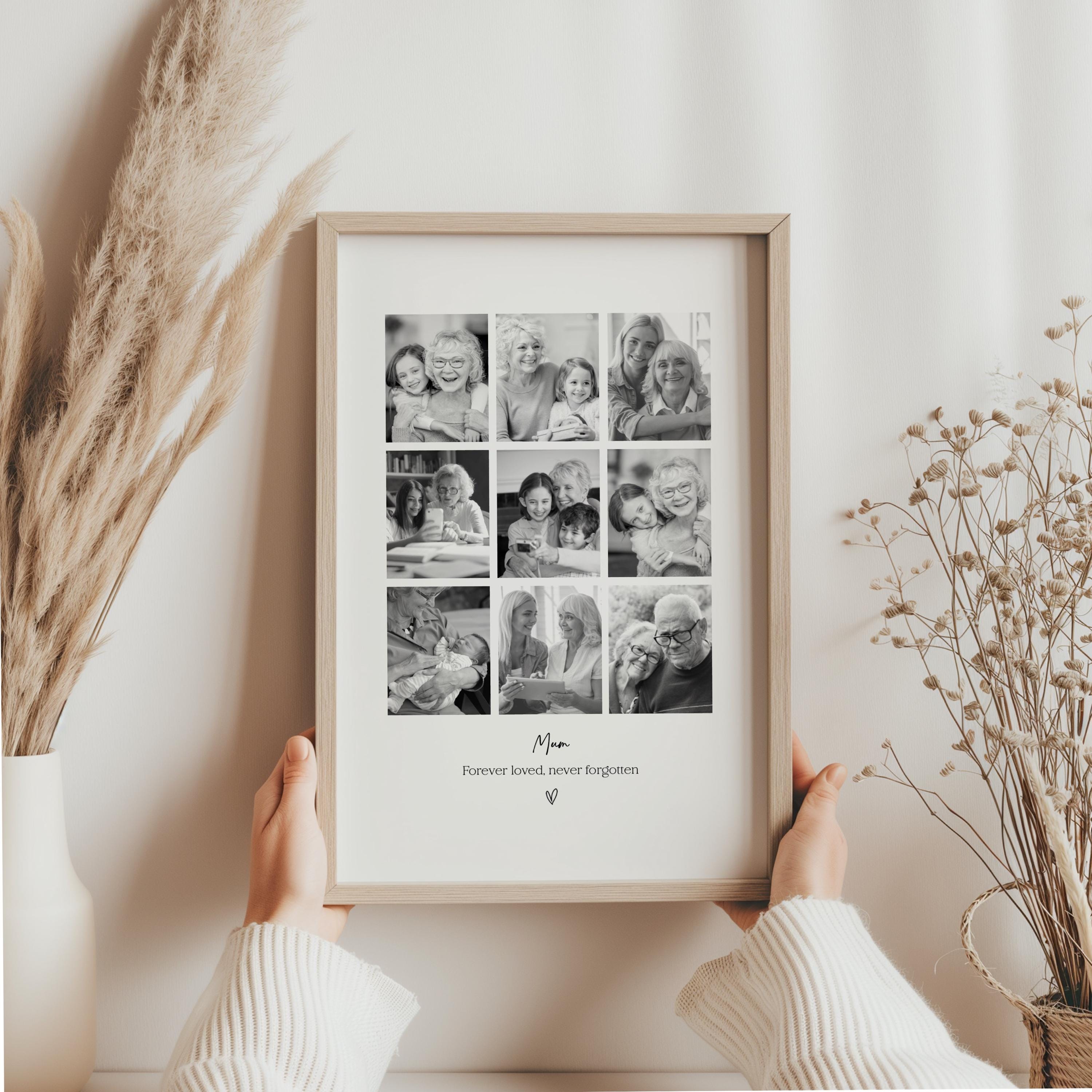 POPSOCKETS クローバー&ハートPhoto Frame Personalised Bereavement Photo Frame • Sympathy Collage Keepsake