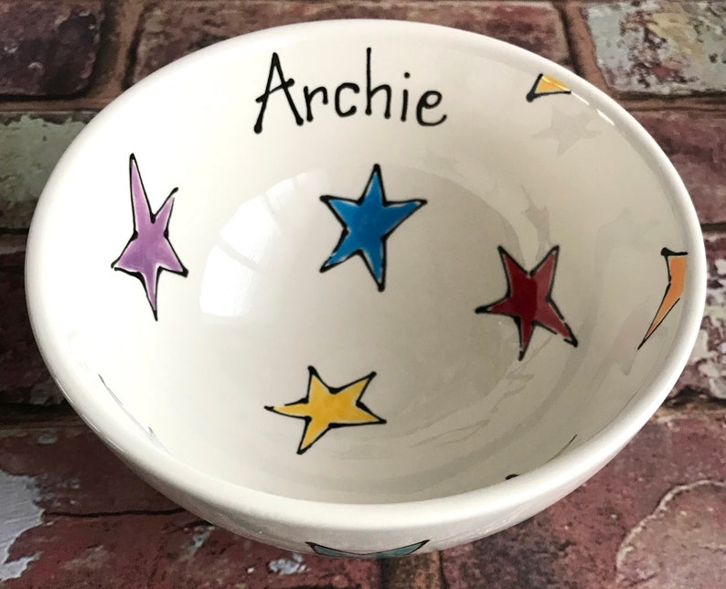 Personalised Child Dinner Set Ceramic Plates & Bowl Set Gift Etsy UK