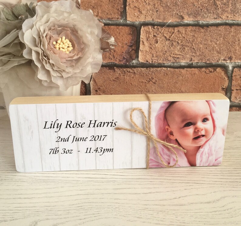 New Baby Gift Baby Gift Birth Announcement Personalised Etsy