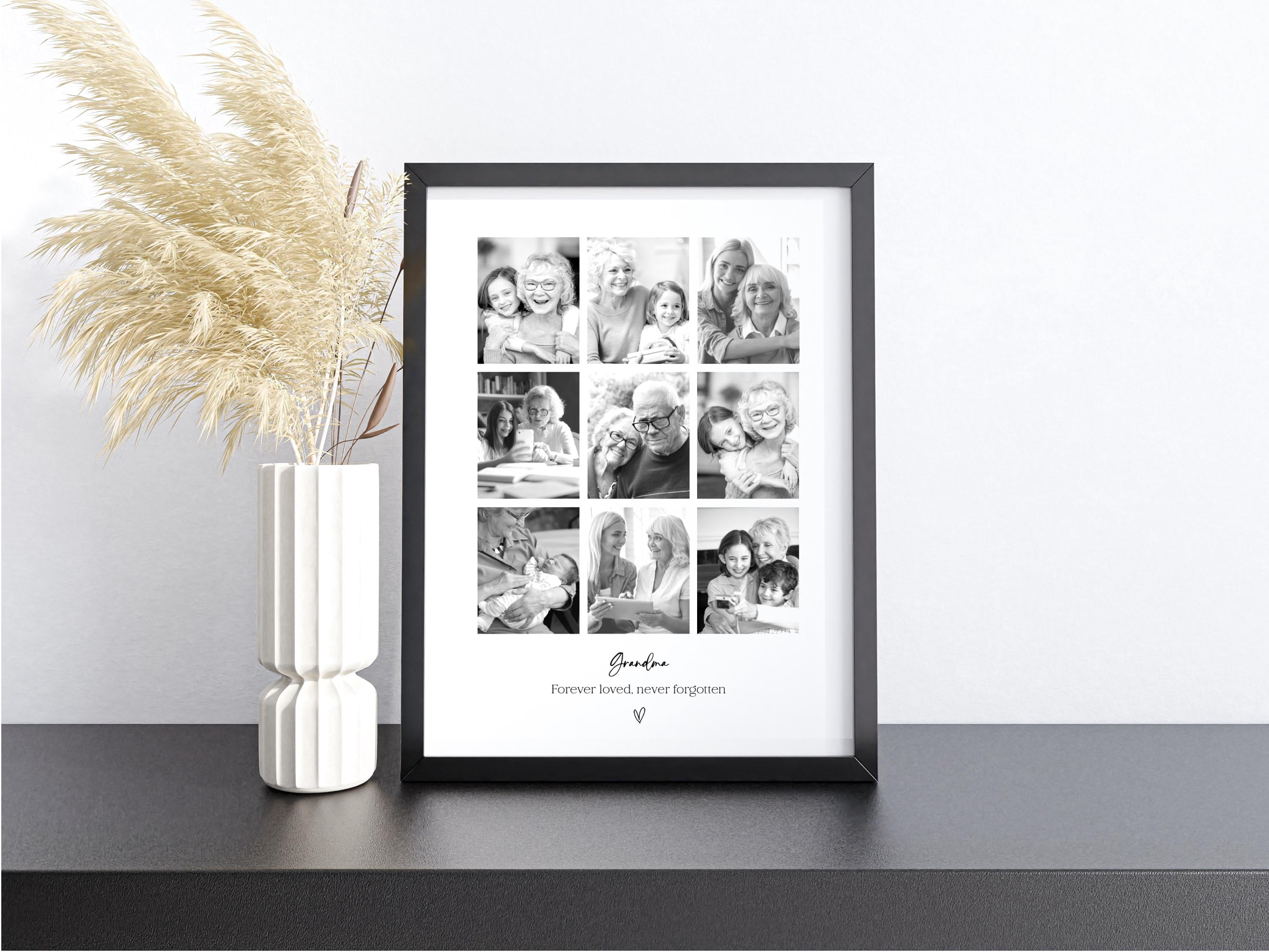 Personalised Bereavement Photo Frame • Sympathy Collage Keepsake