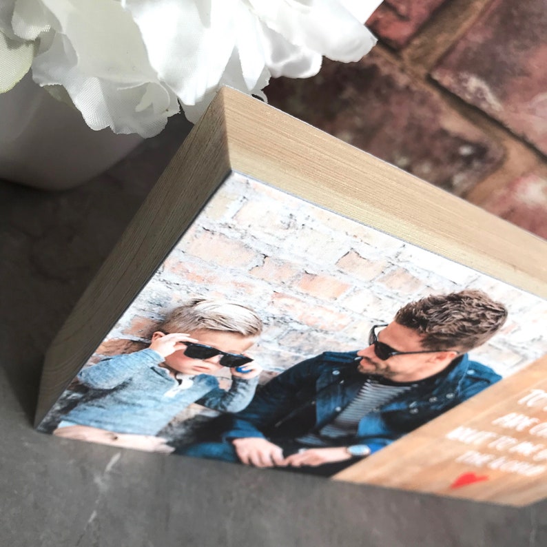 Valentines Day Gift Daddy Photo Gift Father/'s Day Gift New Dad Gift Kids Valentine Daddy Photo Frame Custom Photo Gift Daddy Gift