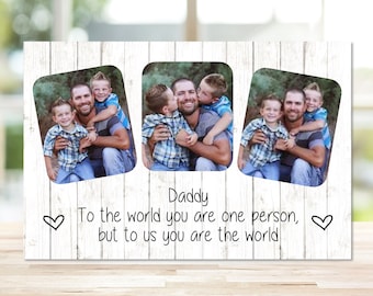 Gift for Dad, Father's Day Gift, First fathers Day, Daddy  Gift, Daddy Photo Gift, New Dad Gift, Custom Photo Gift, Dad Frame, I love Daddy