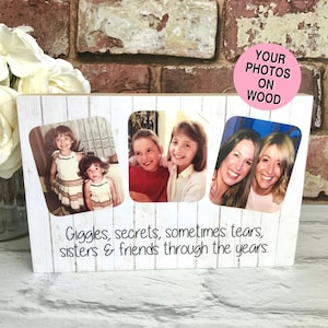 Sister Birthday Gift, Gift for Sister, Personalised Sister Gift, Wood Photo Frame, Gifts for Sisters, Sister Photo Frame, Big Sister, Sis