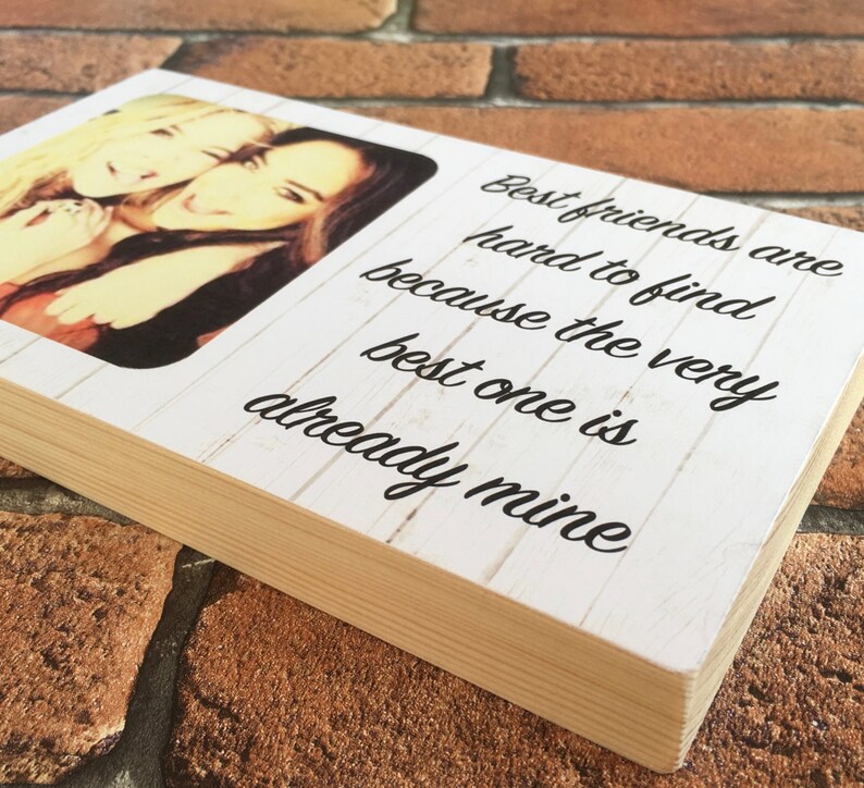 Best Friend Gift Personalised Photo Friend Gift Best Friend Etsy UK