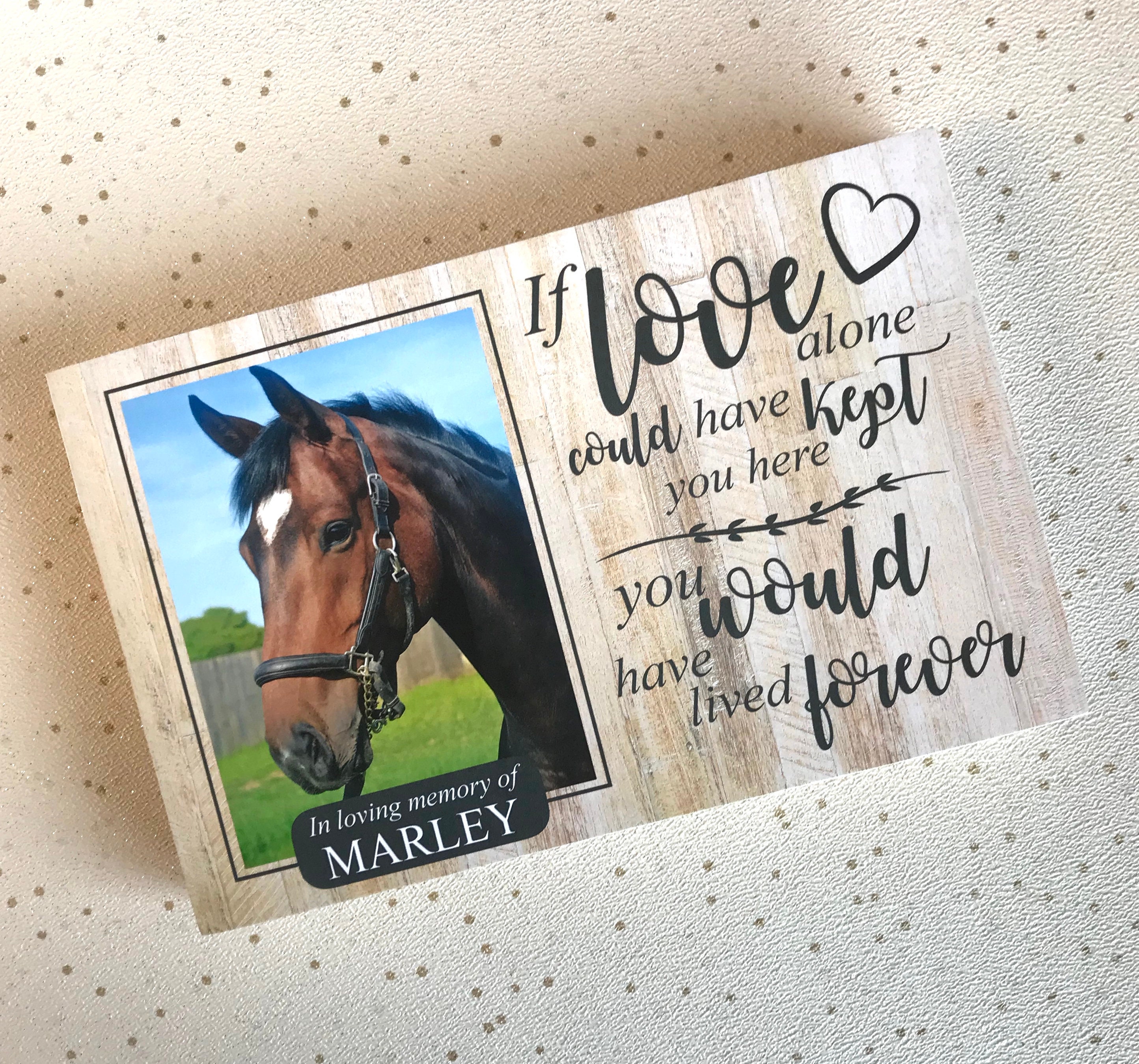 Horse Memorial Memorial Gift Horse Remembrance Horses Gift Etsy UK