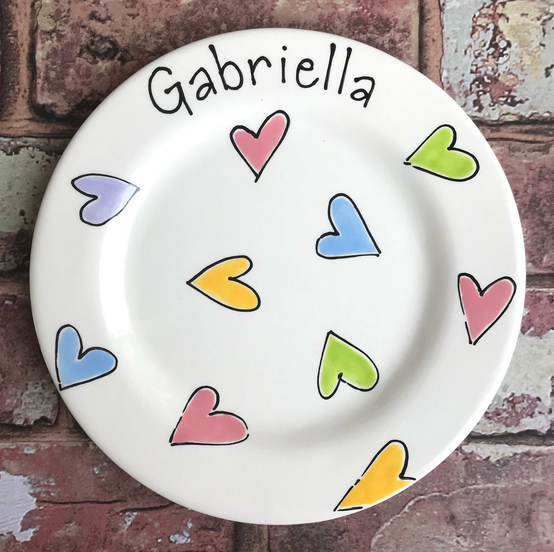 Personalised Plate, Dinner Plate, Healthy Eating Plate, Personalised