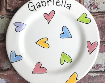 Personalised Plate, Dinner Plate, Healthy Eating Plate, Personalised Dinner Plate, Ceramic Plate, Adult Plate, Adults Dinner Plate