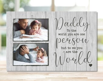 Daddy Gift, Gift for Dad for Father's Day, First Fathers Day Gift, Daddy Photo Gift, New Dad Gift, Custom Photo Gift, Dad Frame, Daddy Photo