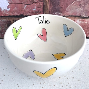 Cereal Bowl, Custom Bowl, Personalized Bowl, Personalized Ice Cream Bowl, Personalized Popcorn Bowl, Glazed Ceramic Bowls, Ceramic Soup Bowl