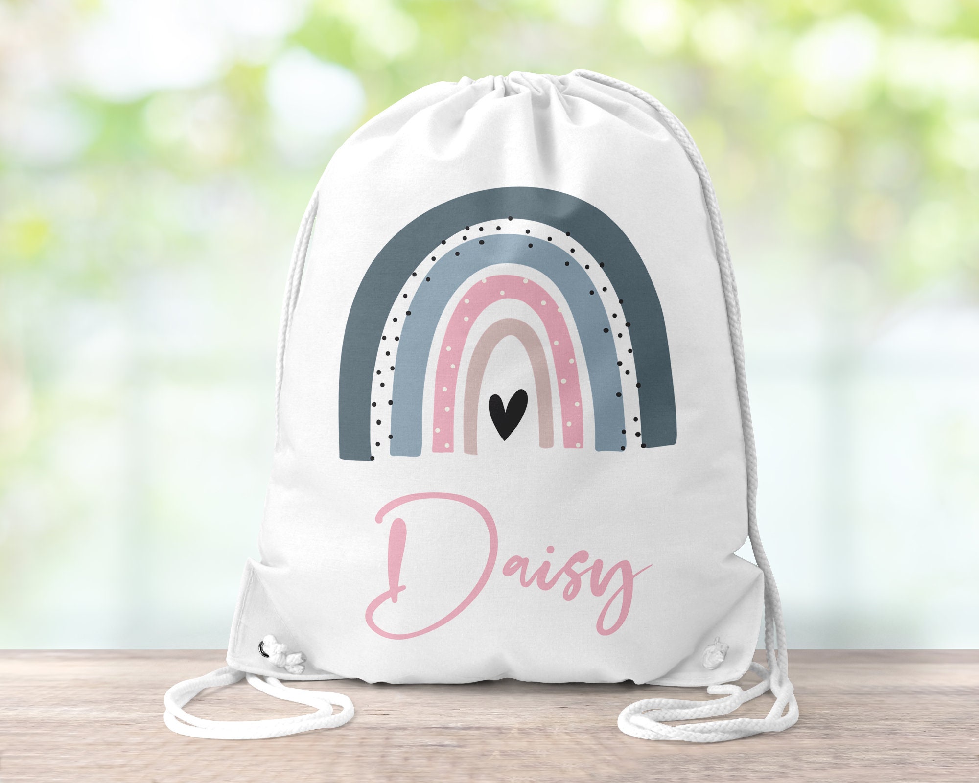 Girls Rainbow Swimming Bag Kids Personalised Gym Bag Girls Etsy