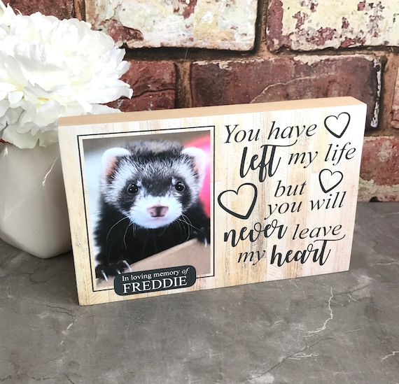 Ferret Memorial Gift Ferret Memorial Pet Memorial Frame Pet