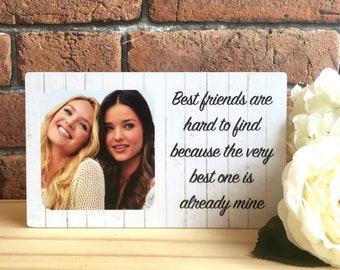 Personalised Friend Gift, Best Friend Birthday Gift, Best Friend Gift, Personalised Friend Frame, Friendship Gift, Wooden Photo Frame