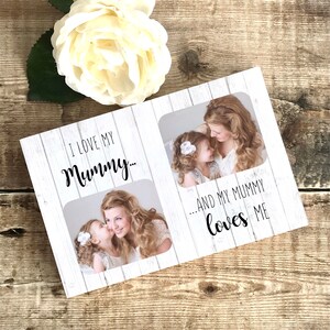 Mother's Day Gift, Gift for Mum, 1st Mothers Day, Mummy Gift, Mummy Photo Gift, New Mum Gift, Custom Photo Gift, Mum Frame, I love Mummy image 2