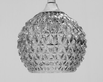 Petite Suspension pomme de pin verre taillé haute qualité / Lustre entrée salle de bain /3 disponibles / Holy10
