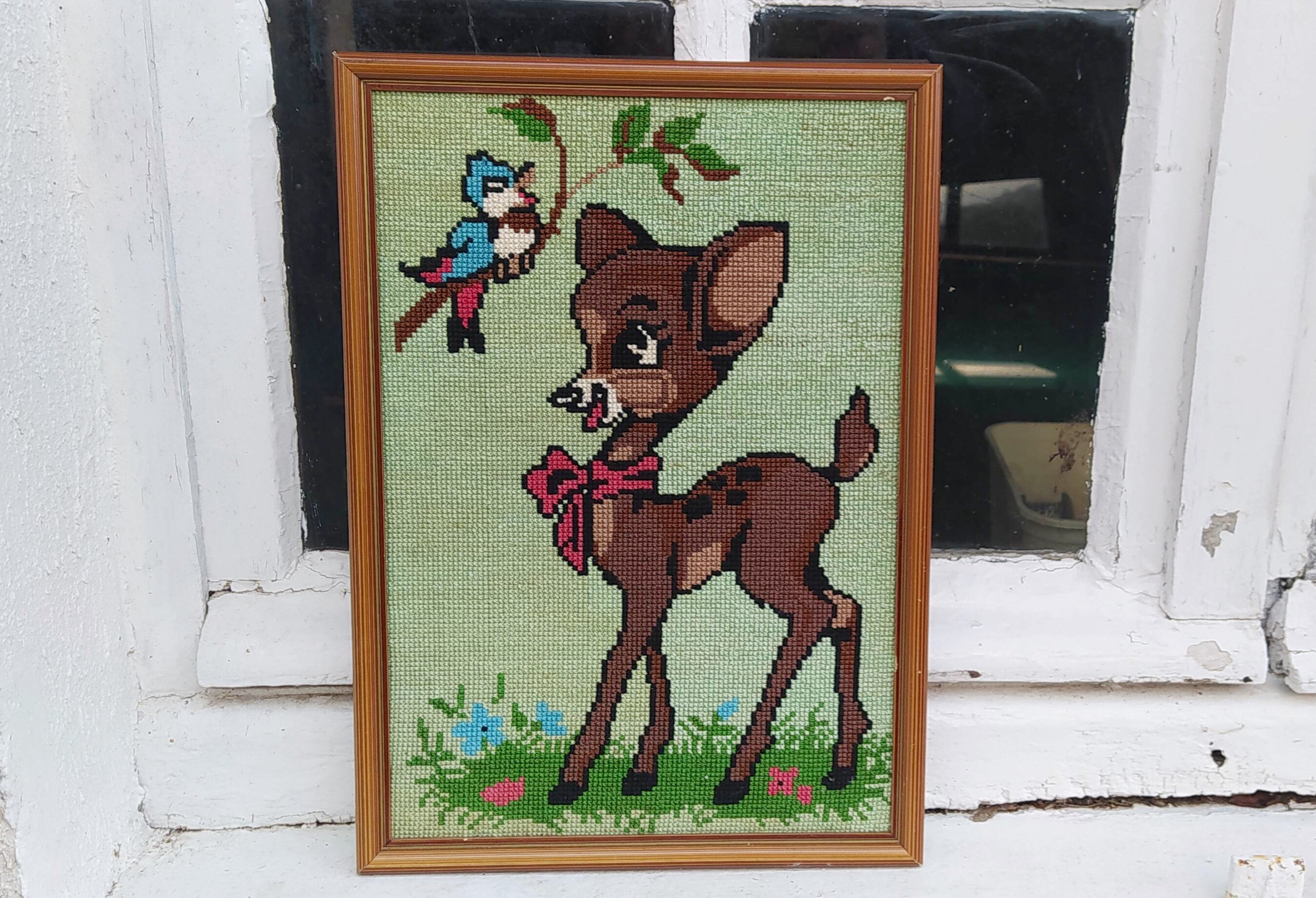 Tableau Canevas Bambi Tapisserie Point de Croix/Animal Fantasy Holy10 Paris